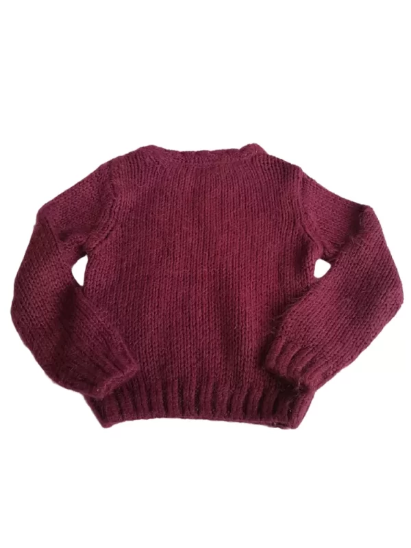 Bordó kötött pulóver | Turoda