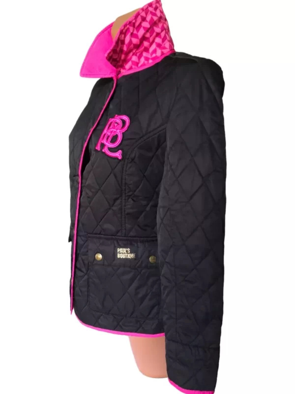Fekete-pink női kabát | Turoda